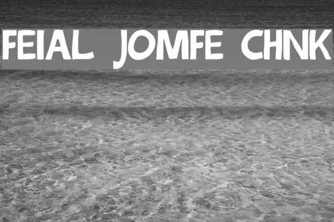 Festival Jomfruer chunky Font examples