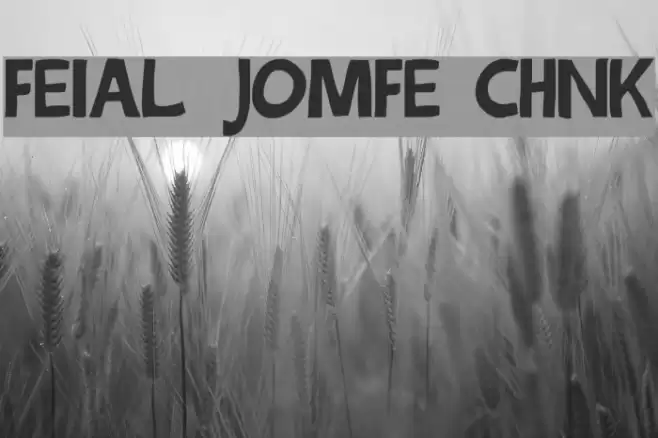 Festival Jomfruer chunky Font examples