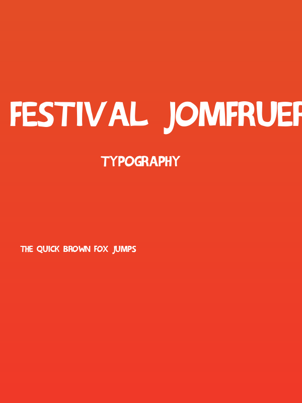 Festival Jomfruer chunky Poster