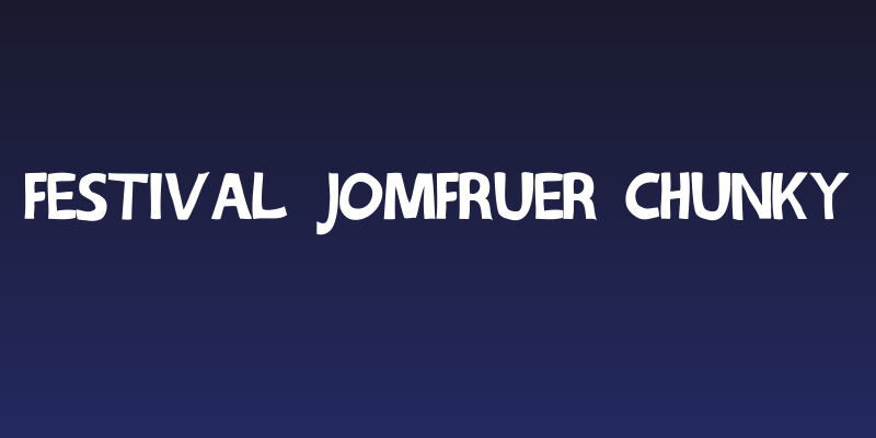 Festival Jomfruer chunky Social Header