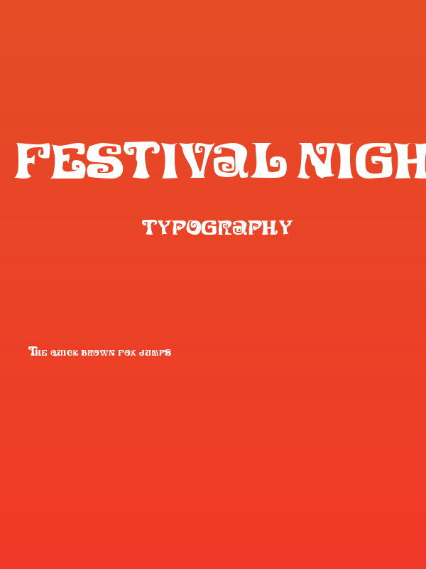 Festival Nights JL Poster