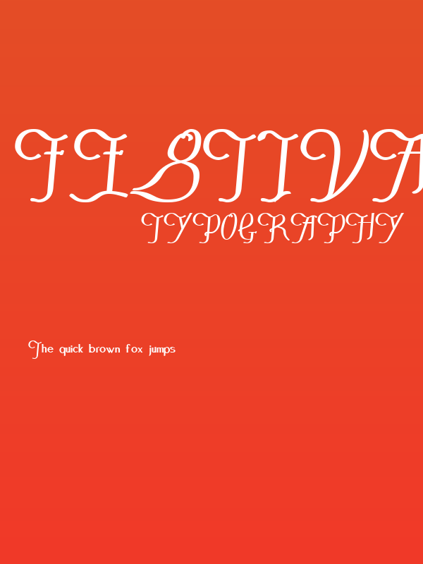 FestivalFlourish Bold Poster