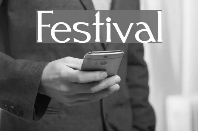 Festival Font examples
