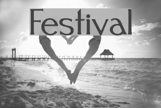 Festival Font examples