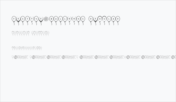 Festive*Balloons Regular Business Card