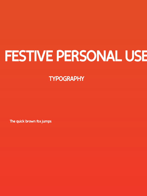 Festive Personal Use Poster