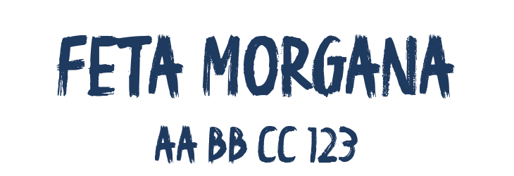 Feta Morgana Font Preview