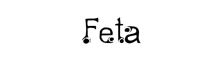 Feta  フリーフォントのダウンロード