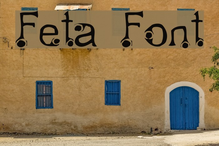 Feta Font examples