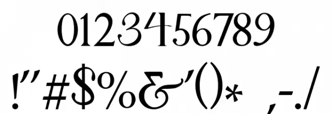 Fetance Font OTHER CHARS