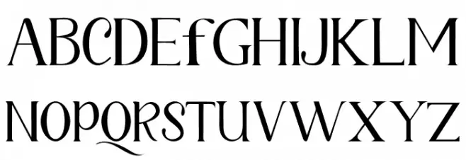 Fetance Schriftart Groß