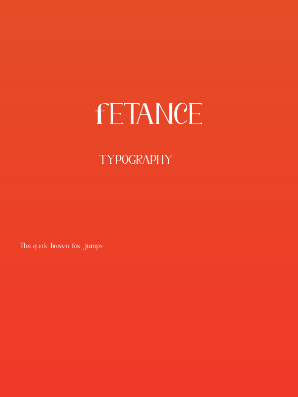 Fetance Poster