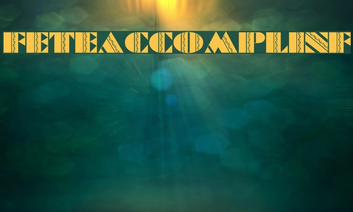 FeteAccompliNF Font examples