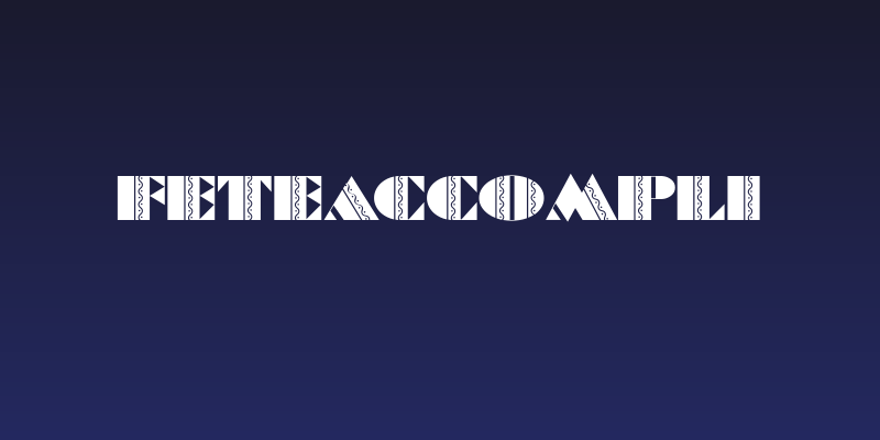 FeteAccompli Social Header