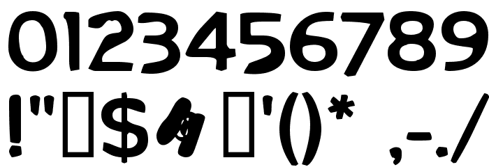 Fetma Heavy Font OTHER CHARS