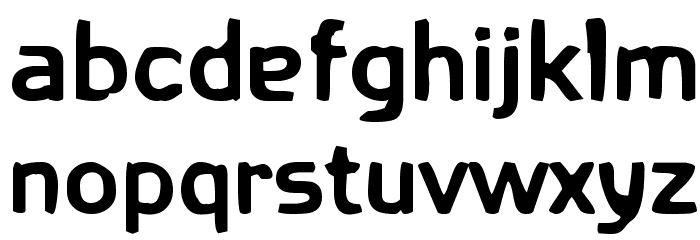 Fetma Heavy Font LOWERCASE