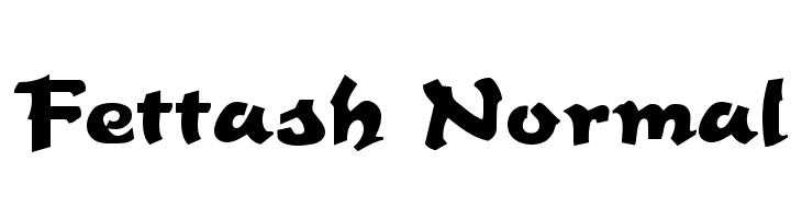 Fettash Normal  font caratteri gratis
