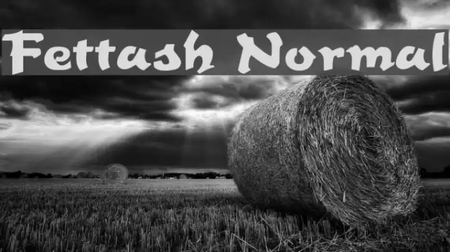 Fettash Normal Font examples