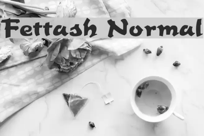 Fettash Normal Font examples