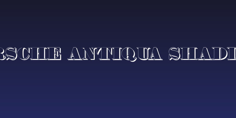 Fette Bauersche Antiqua Shaddow  UNZ Pro Social Header