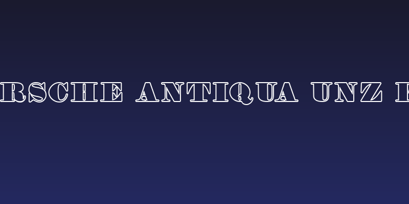 Fette Bauersche Antiqua UNZ Pro Hollow Social Header