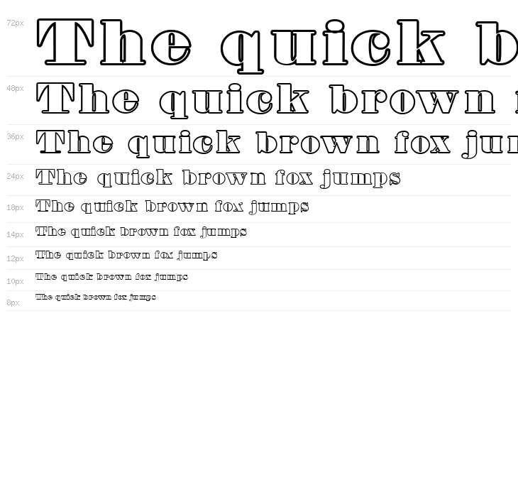 Fette Bauersche Antiqua UNZ Pro Hollow Waterfall