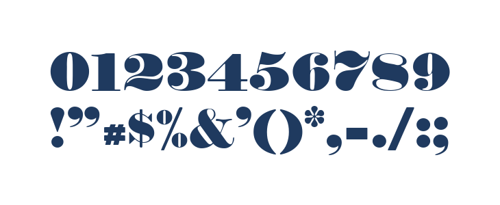 Fette Bauersche Antiqua UNZ Pro Other Characters