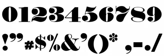 Fette Bauersche Antiqua UNZ Pro Font OTHER CHARS