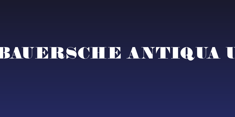 Fette Bauersche Antiqua UNZ Pro Social Header