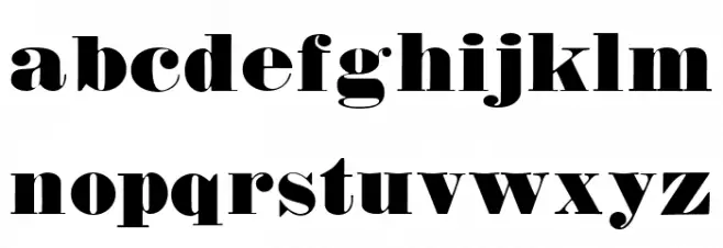 Fette Bauersche Antiqua UNZ Pro Font LOWERCASE