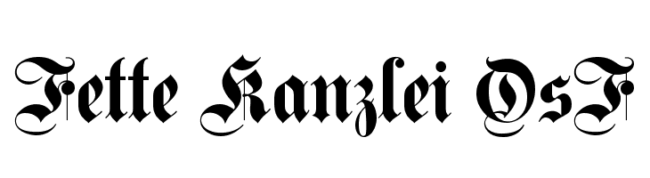 Fette Kanzlei OsF Font