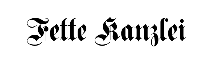 Fette Kanzlei Font
