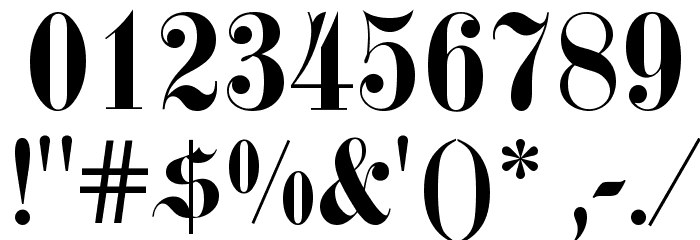 Fette Kanzlei Font OTHER CHARS