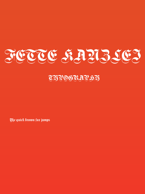 Fette Kanzlei Poster