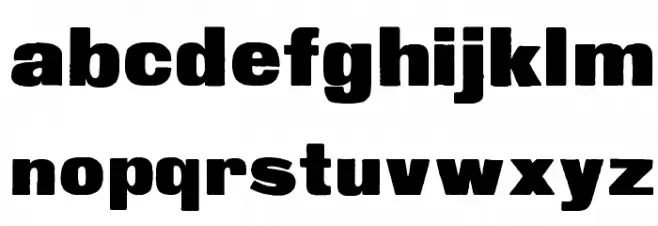 Fette Steinschrift Schriftart Kleinbuchstaben