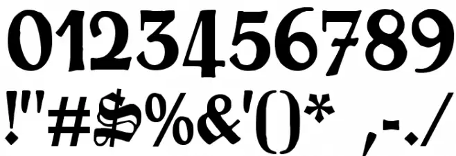 Fette Trump-Deutsch Fonte OUTROS PERSONAGENS