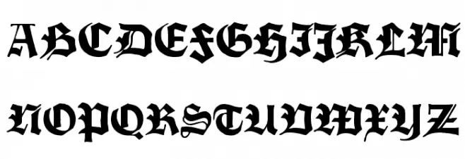 Fette Trump-Deutsch Schriftart Groß