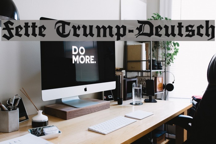 Fette Trump-Deutsch Font examples