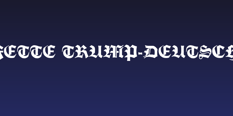 Fette Trump-Deutsch Social Header