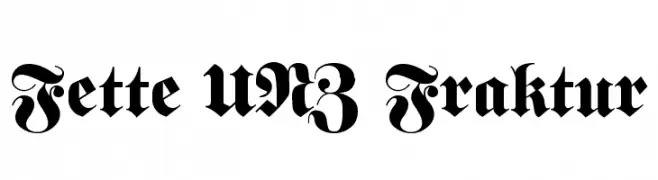 Fette UNZ Fraktur  Free Fonts Download