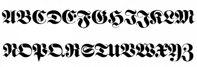 Fette classic UNZ Fraktur Fonte MAIÚSCULAS