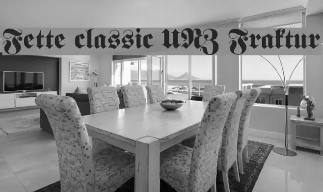 Fette classic UNZ Fraktur Font examples