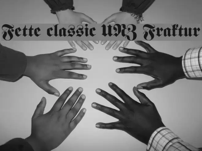 Fette classic UNZ Fraktur Font examples