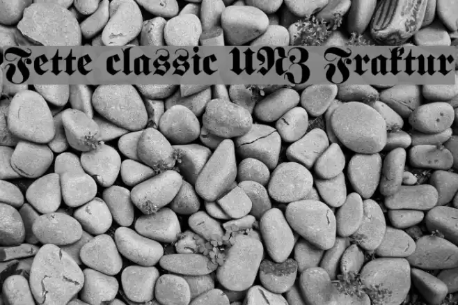 Fette classic UNZ Fraktur Font examples