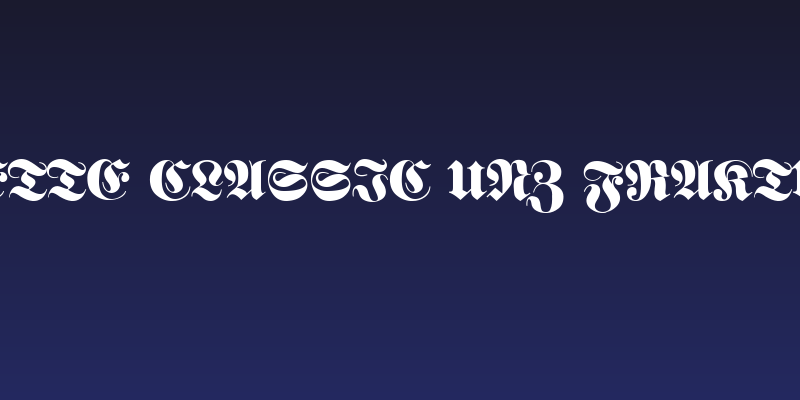 Fette classic UNZ Fraktur Social Header