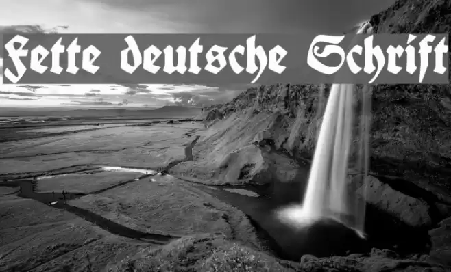 Fette deutsche Schrift Font examples