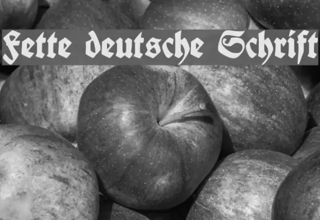 Fette deutsche Schrift Font examples