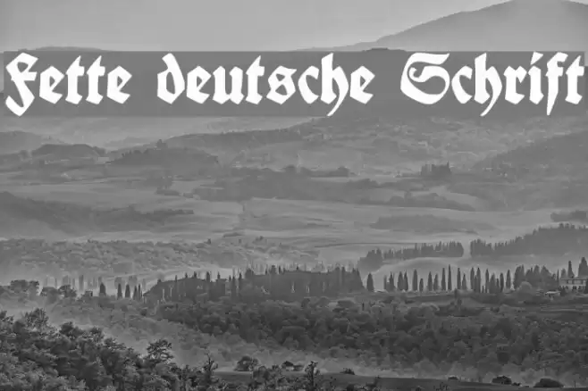 Fette deutsche Schrift Font examples