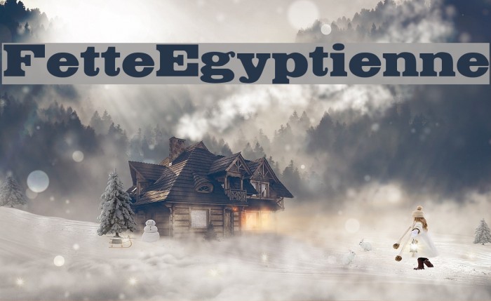 FetteEgyptienne Font examples