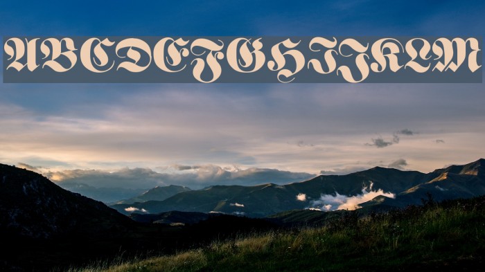 FetteFraktur Font examples